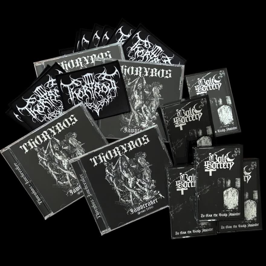RecordsDeviant's tweet photo. out now
THORYBOS - Jawbreaker (Promo 2026) CD + Logo Patch
&amp;
VOLT SORCERY - To Rive the Scalp Asunder Tape

Order: https://t.co/Bnpg9HBfnn https://t.co/qA800Sf5UJ