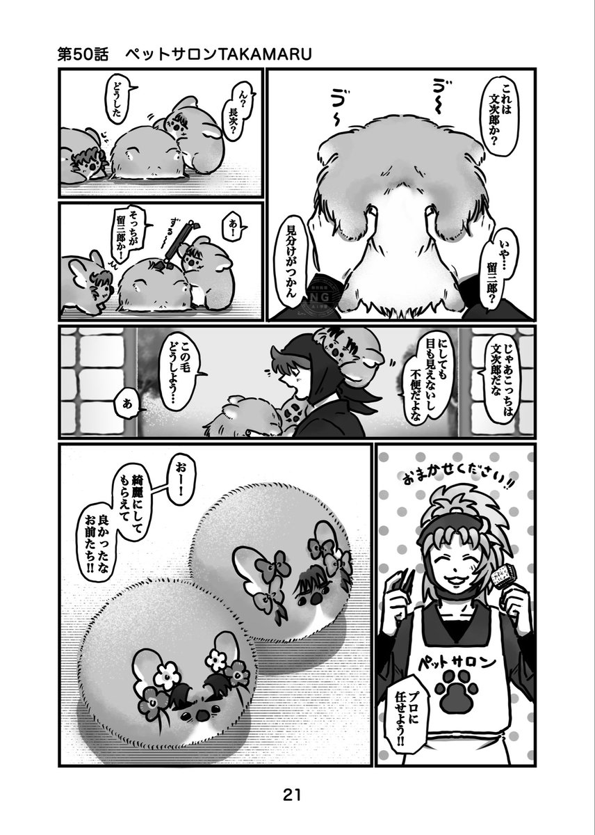 髪結してるからトリマーもできそうな気がして