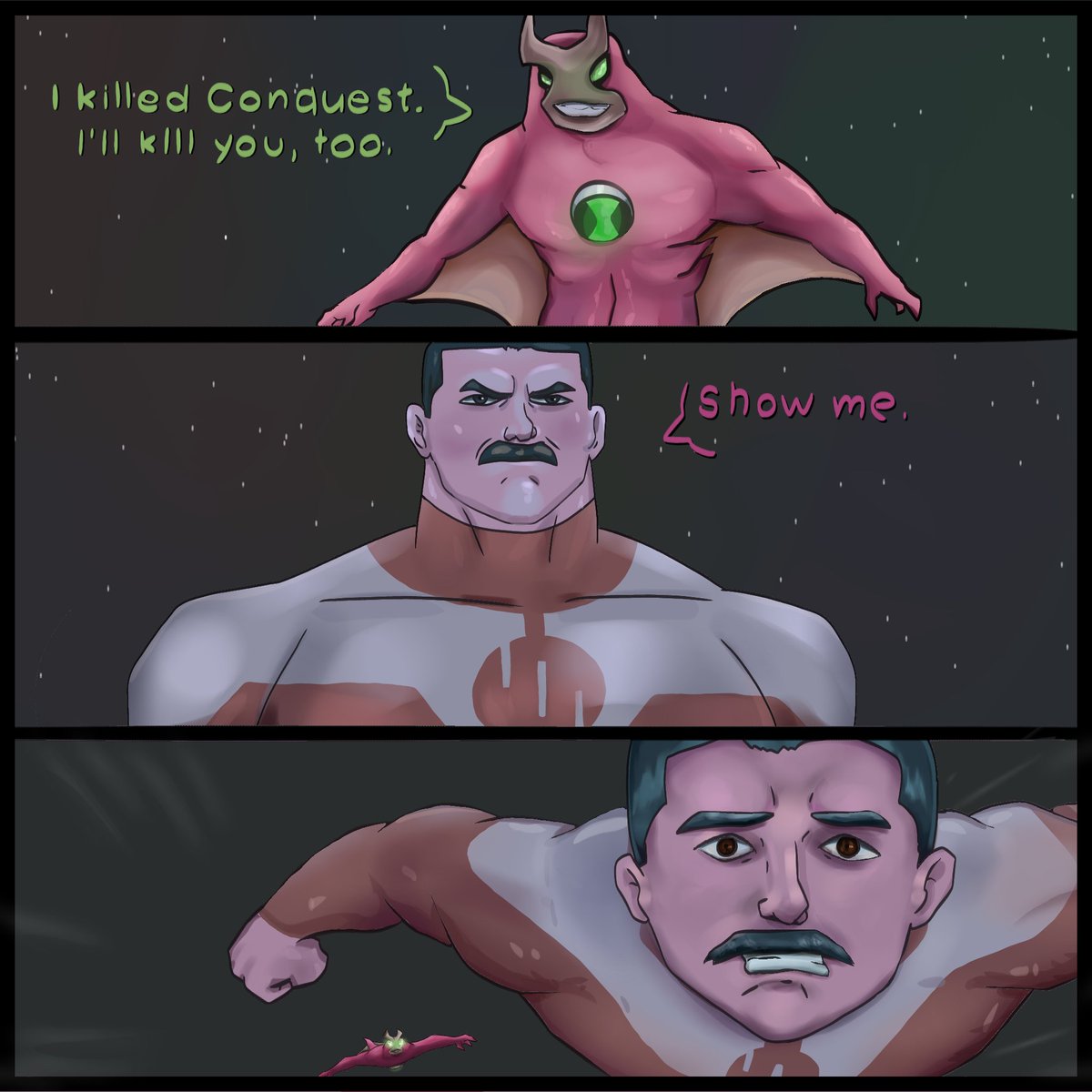 JuanAnd83696834's tweet image. Quiero intentar probar cosas nuevas en el dibujo, y pues con Ben 10, y al vez, ben en otros universos, haciendo algo y así, a algunos se le ocurre algo? Una idea? Intentaré lo que sea

#Ben10 #universe #invincible #viltumitra