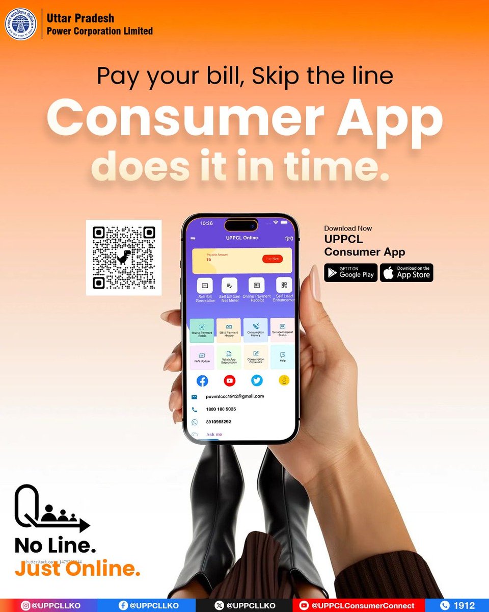 puvvnlvaranasi's tweet image. #ConsumerApp #DigitalUPPCL #SmartServices             
Why stand in line when you can pay in seconds? Use the UPPCL Consumer App and manage your electricity bill anytime, anywhere.
@aksharmaBharat
@ChairmanUppcl
@UPPCLLKO
@PuVVNLHQ