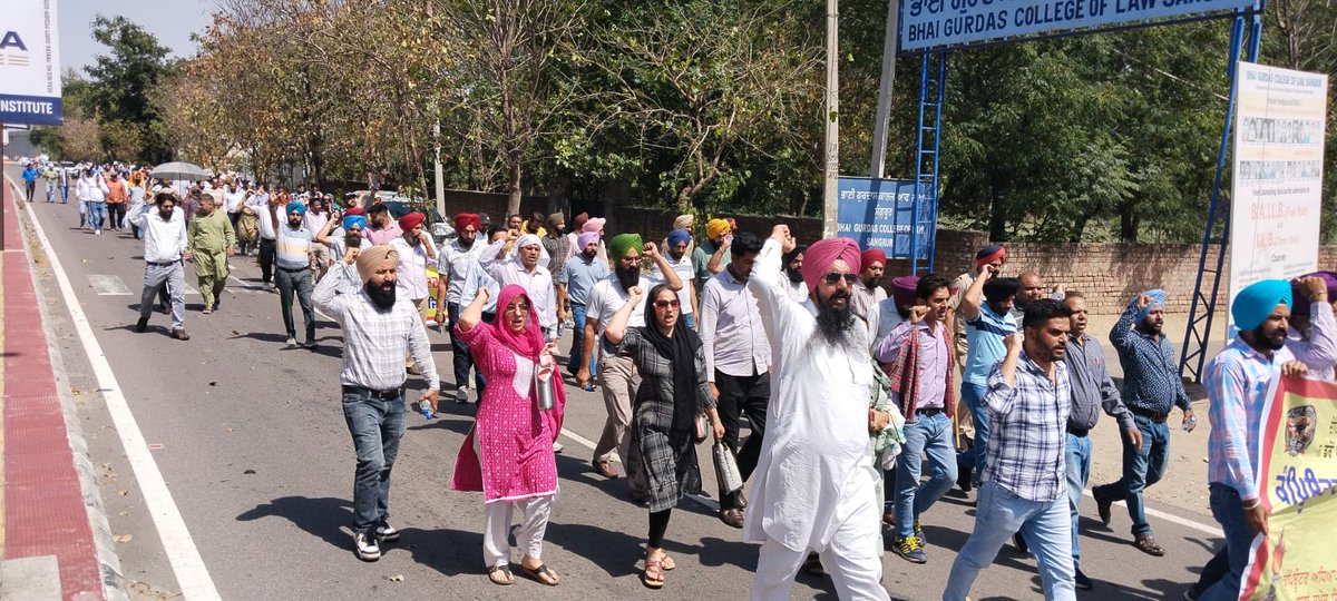 Computer Teachers Punjab on protest tweet media