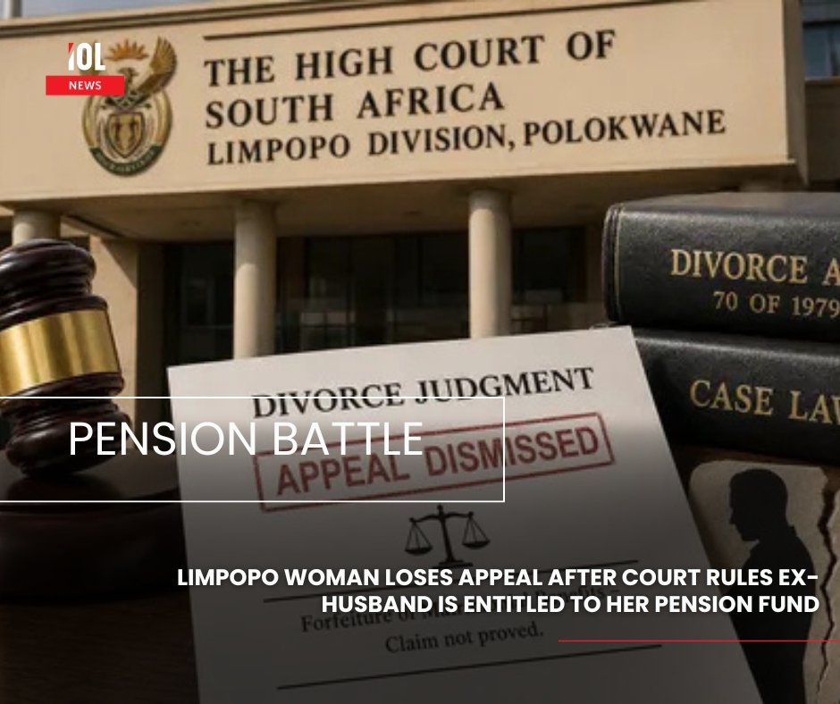 IOL's tweet image. The Limpopo High Court in Polokwane has dismissed an appeal by a woman seeking to overturn a divorce ruling that denied her claim for forfeiture of matrimonial benefits, reaffirming that such claims must be clearly pleaded and supported by detailed evidence.
#HighCourt #Marriage