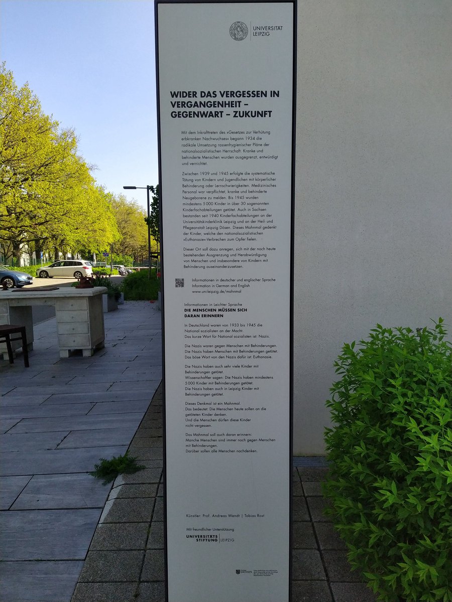 DaughterZhivago's tweet image. #Mahnmal in Gedenken der "Kindereuthanasie" in #Leipzig