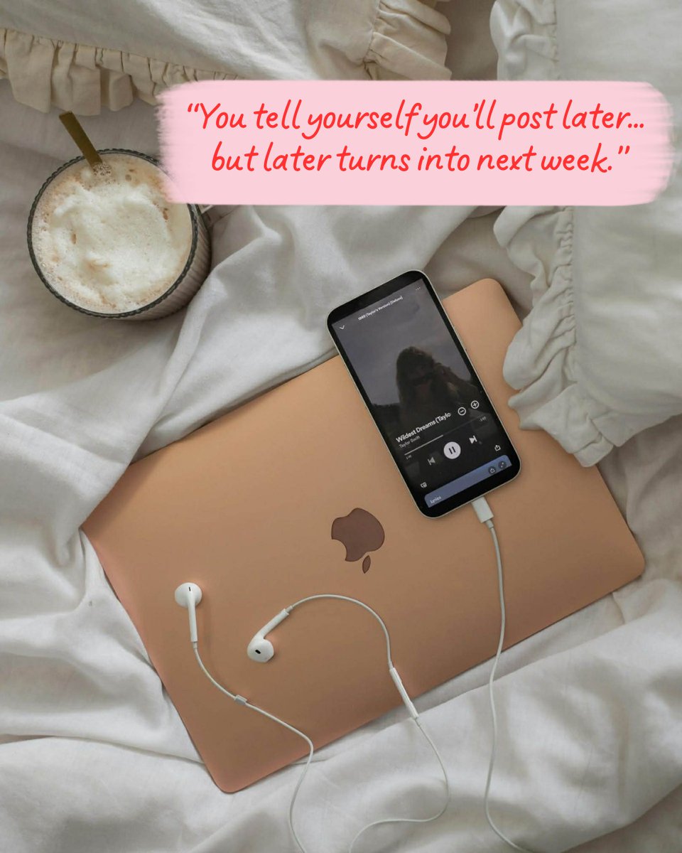 InesJeva's tweet photo. Still posting “when you have time” while your page goes quiet? You’re busy running your business, so content gets pushed aside.  You don’t need more posting. You need a simple system to stay visible even when you’re busy. https://t.co/jiAnkXHjH8