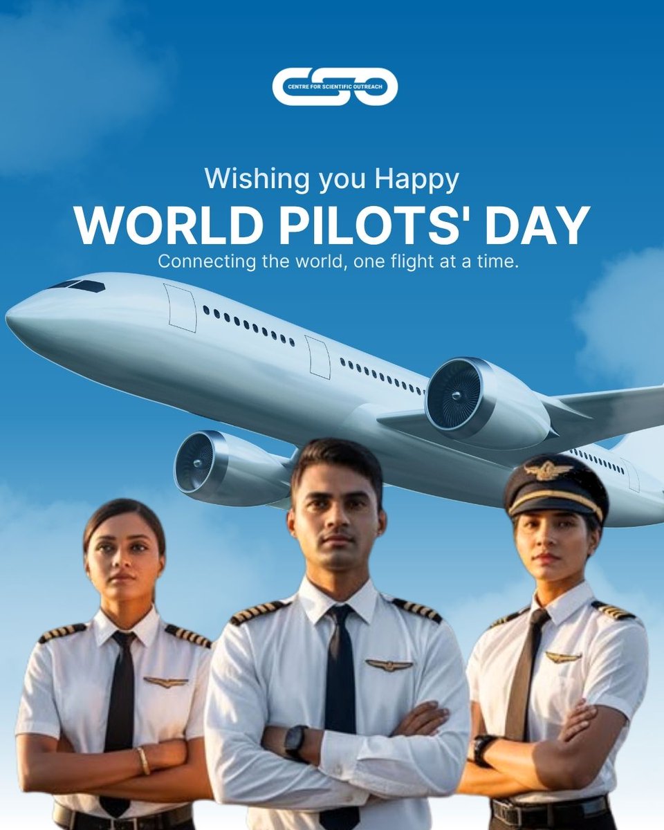 cso_foundation's tweet image. Saluting the heroes who connect the world through the skies. 
Happy World Pilots’ Day!

#PilotsDay #Aviation #FlyHigh #AviationLife #RespectPilots #SkyLife #AirTravel