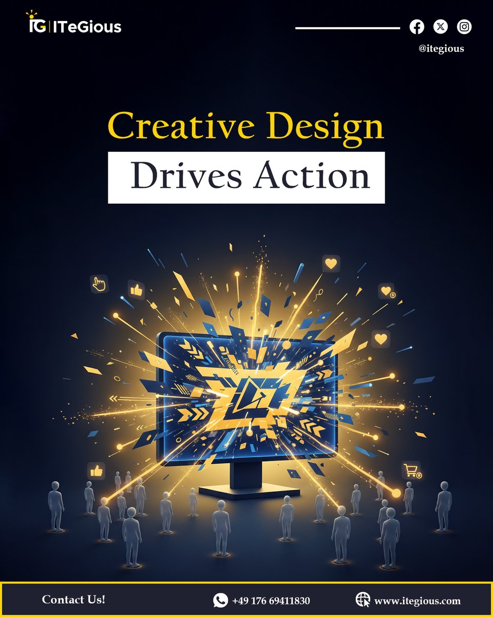 ITeGious1's tweet image. Click. Subscribe. Buy. Share. Every action your audience takes starts with a visual decision made in milliseconds. We design with psychology, purpose, and precision so that every piece of creative we build for your brand doesn't just impress it converts.

#ITeGious
