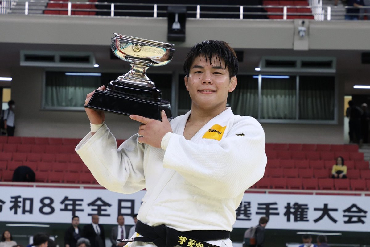 ajjf_judo's tweet photo. 【#天皇杯 令和8年全日本選手権大会🔥】

／
大会結果をご報告します✅👀
NHK ONEにて1週間見逃し配信を実施‼️
＼

1位 #田嶋剛希(パーク２４)
2位 #村尾三四郎(JESエレベーター)
3位 #太田彪雅(旭化成)
3位 #新井道大(東海大学4年)
5位 #佐藤和哉(日本製鉄)
5位 #小畑大樹(ひらまつ病院)
5位 #原沢久喜(長府工産)
5位 #中野寛太(旭化成)

🎥#全柔連TV にてアーカイブ映像と準決勝・決勝の個別動画を公開中🙌
https://t.co/6219Qcua92

試合結果はSEIKOスポーツリンクにてご確認いただけます✅
https://t.co/asFT18HAXi

#ajjf #judo #柔道