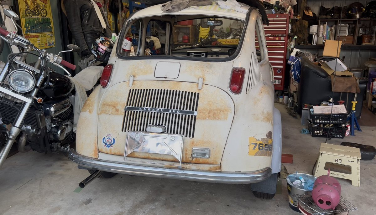 バイクガレージライフ★工事さん【スバル360を660cc化】 tweet media