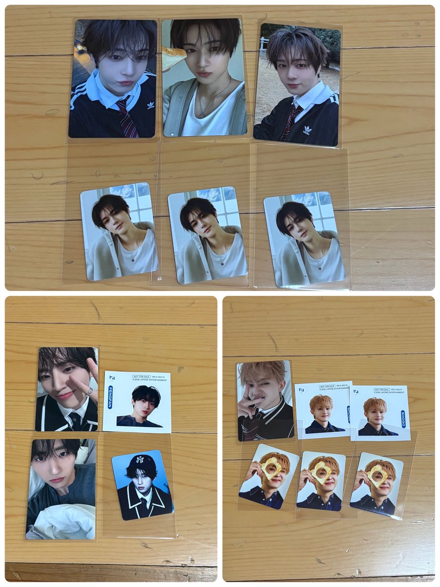 SiMm71579's tweet image. INI PULSE トレカ 交換

【譲】 画像の1〜3
        未使用シリアル×24

【求】 髙塚  （🩵以外)

シリアルは特典と交換優先
纏めての方優先、郵送希望📮
お断りは♡
お気軽にお声掛けください
 #INI  #INI交換  #PULSE  #PULSE交換