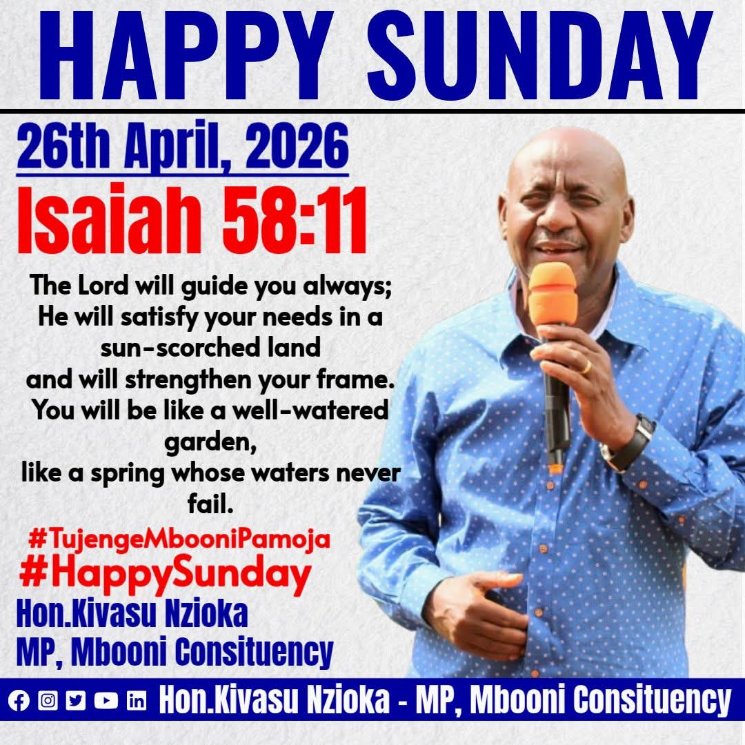 Hon. Kivasu Nzioka M.P tweet media