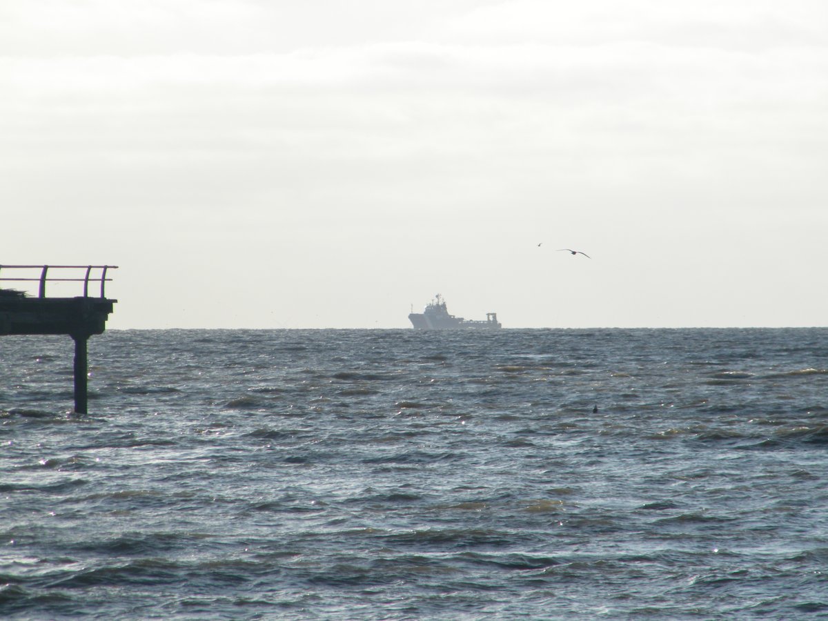 jonnyald's tweet image. down at Felixstowe beach #flint #pebbles #ship #oldpier #lifesgreat #suffolk #coast