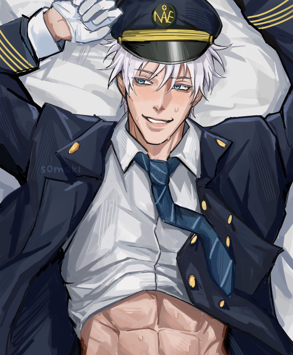 S0MAK1's tweet image. after work #gojo #jjk