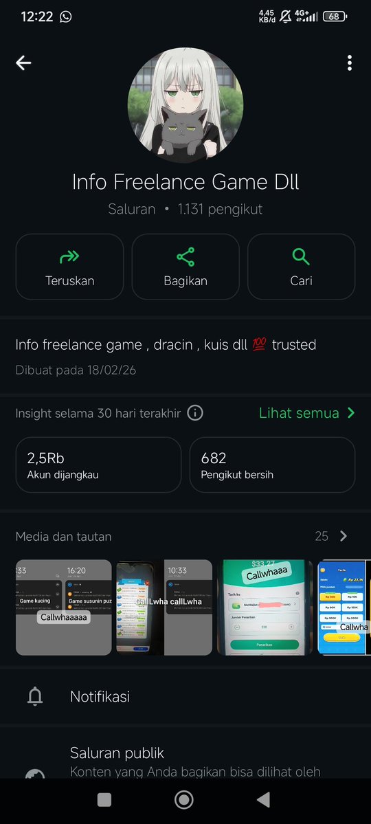 info freelance cek bio profil tweet media