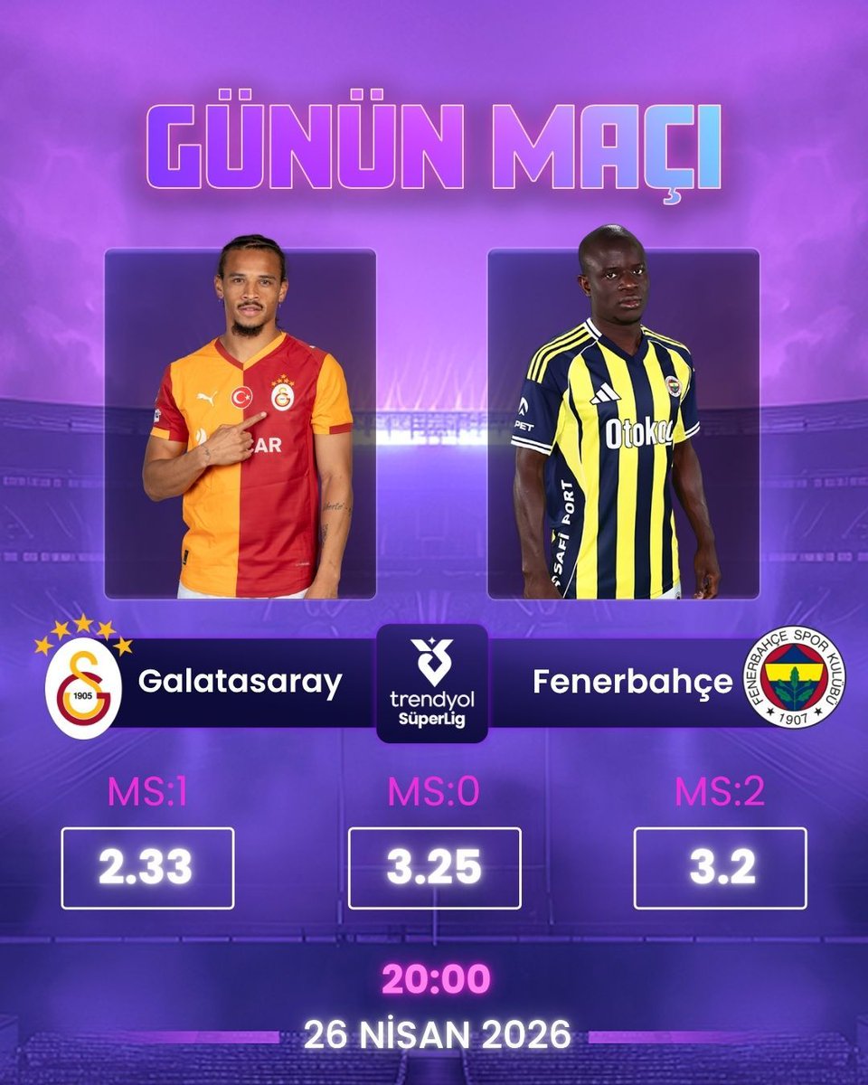 Avibetresmi's tweet photo. 🔥 RAMS PARK'TA DERBİ ATEŞİ! 🏟️ 

Galatasaray ve Fenerbahçe sezonun en büyük kapışmasında. Aslan evinde, Kanarya zirve takibinde. Nefesler tutuldu, bu savaşın galibi kim olacak? 

⚡Yüksek oranlarla bu savaşa sen de ortak ol! 💎
🔗 https://t.co/V4qUUFTVSX https://t.co/2YD6VUpVpP