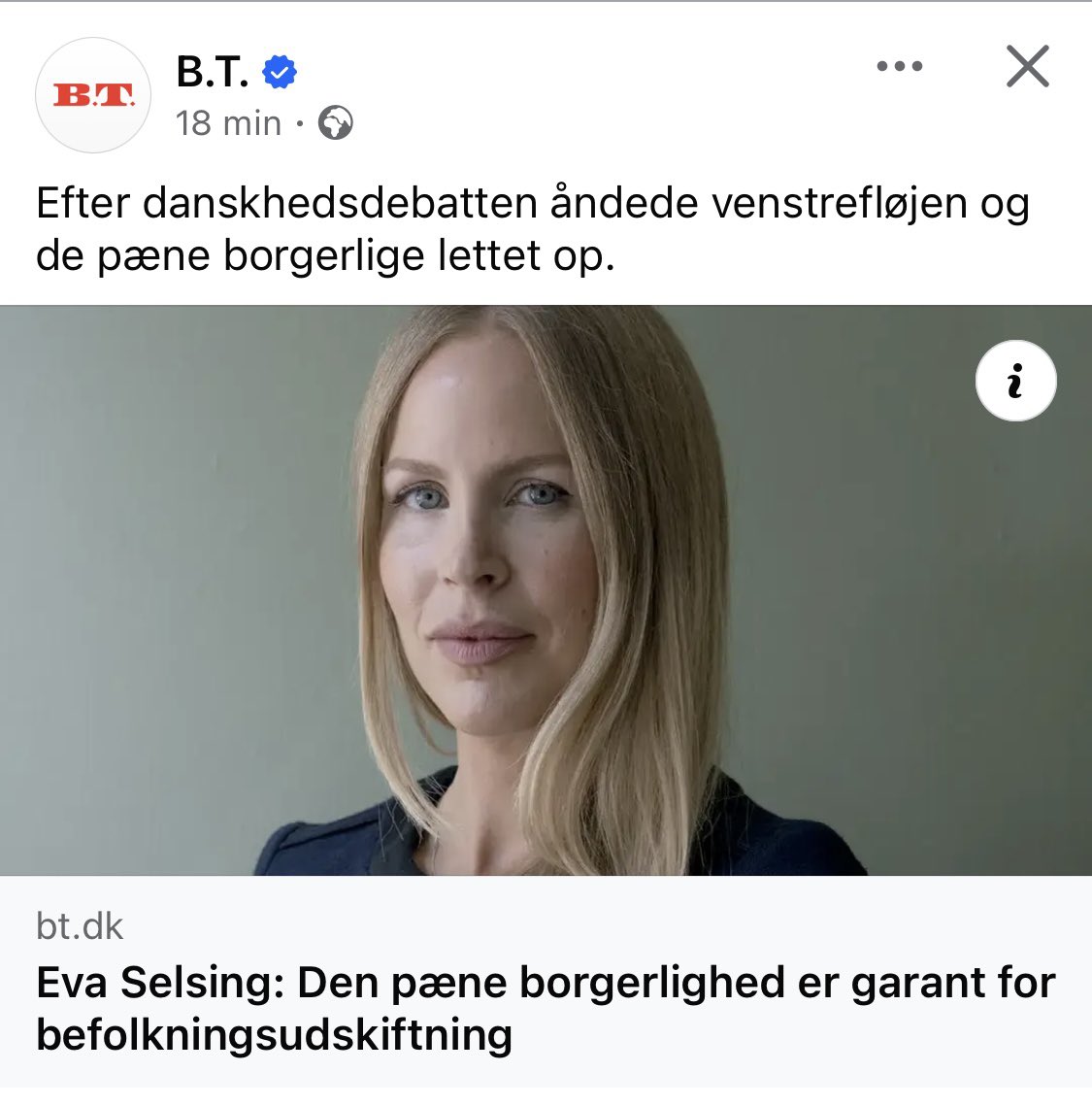 KLUMME: PÆN DANSK BORGERLIGHED ER DIN GARANTI FOR BEFOLKNINGSUDSKIFTNING. Jeg gør status på danskhedsdebatten, som viste, at den pæne borgerlighed ikke er interesseret i at redde Danmark - men i at ‘sætte grænser for højrefløjen’. De samme pæne, borgerlige stemmer, der udgrænsede