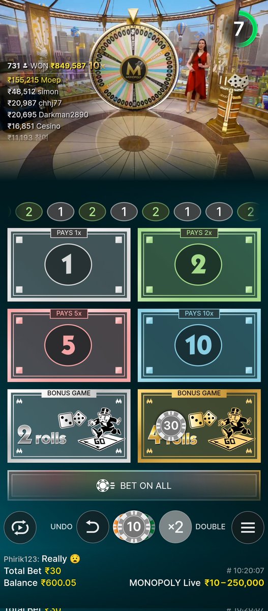 clippedbychat's tweet photo. 65+ spins and it's hits 1s and 2s only and couple of 5s,the wheel defies all the laws of physics,literally legal robbery by @Evo_global and @toddhaushalter https://t.co/DREcKT9tDd