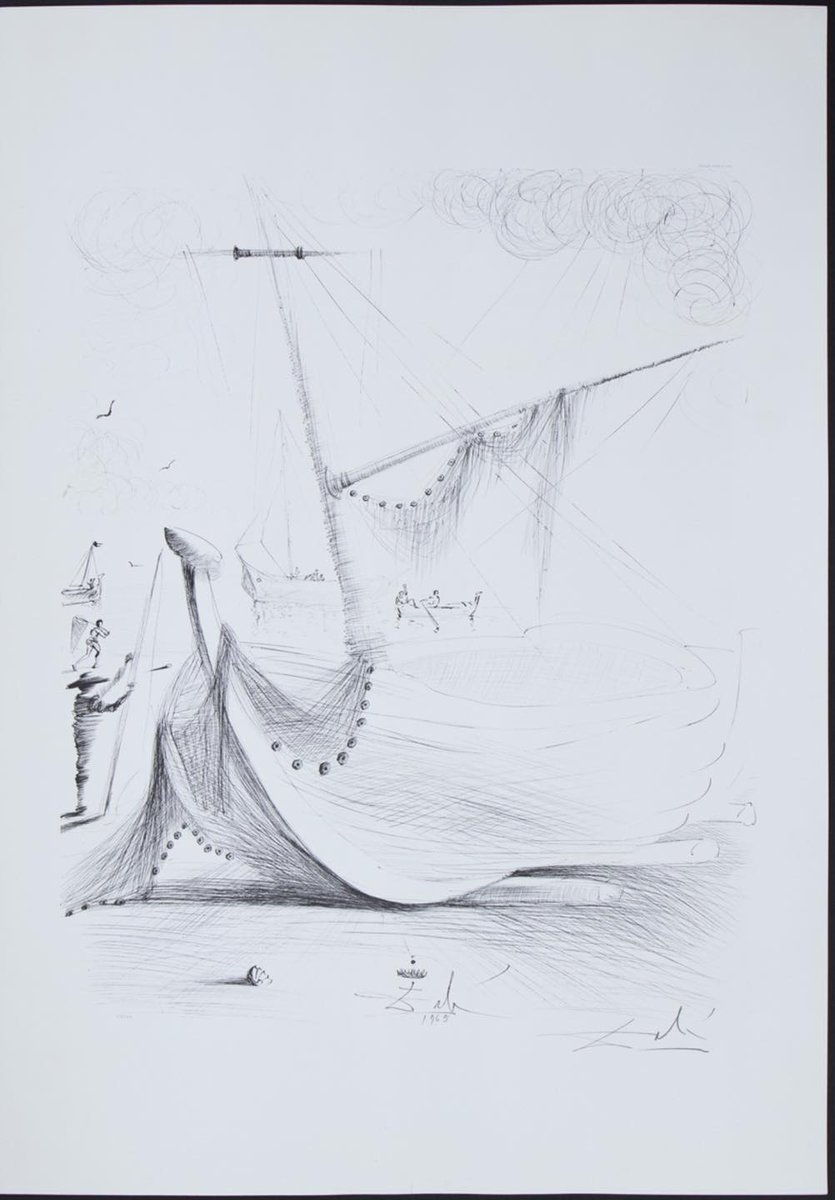 LuizSantosMusic's tweet image. Salvador Dalí - The Departure of the Fishermen. 1965. 
 #art #arts #finearts #painter