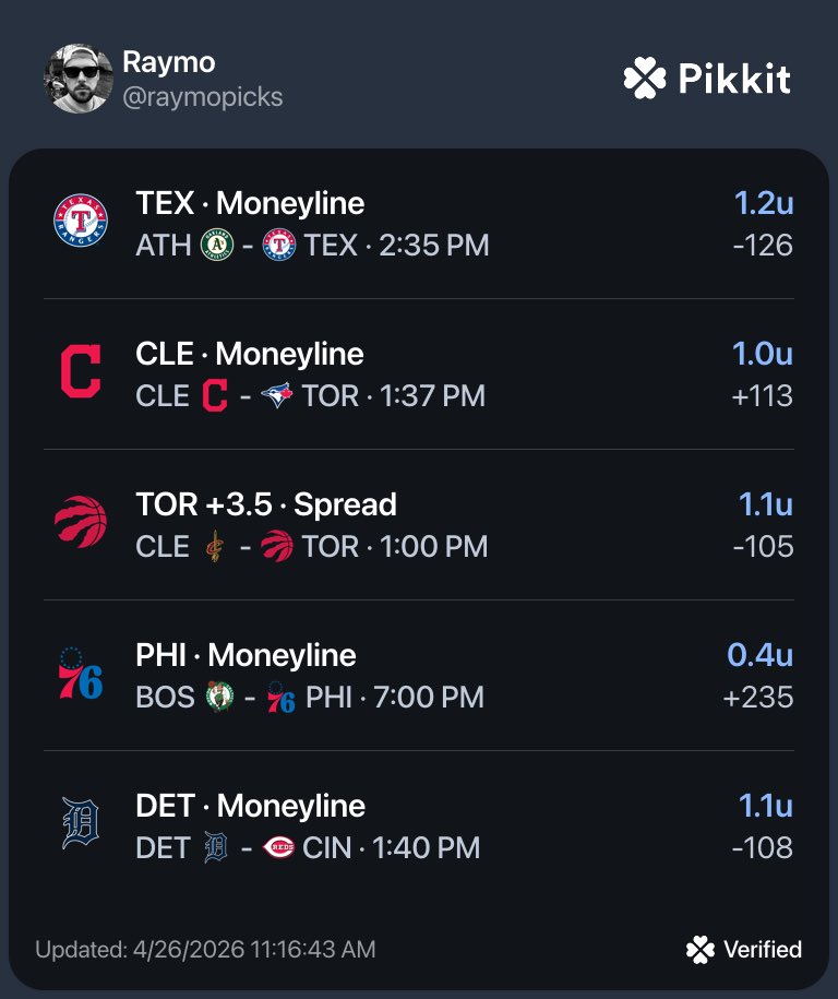 Raymo Picks tweet media