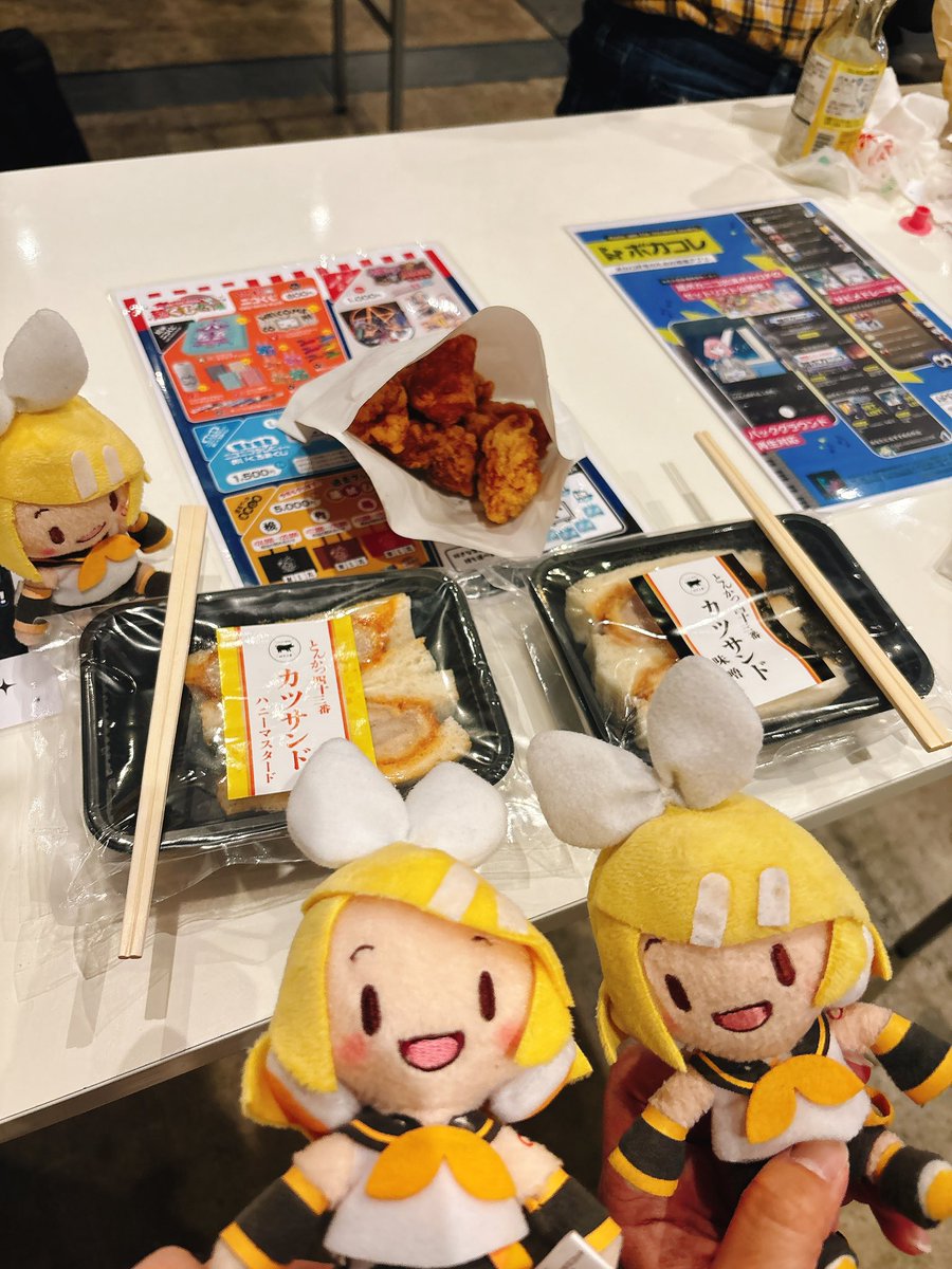 今日も超会議行ってきた！✌️😄✌️こまさんとリンちゃん愛し隊1号2号さんしてきた！🍊🧡超会議楽しい！✌️