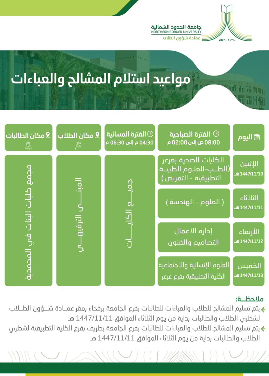 عمادة شؤون الطلاب tweet media