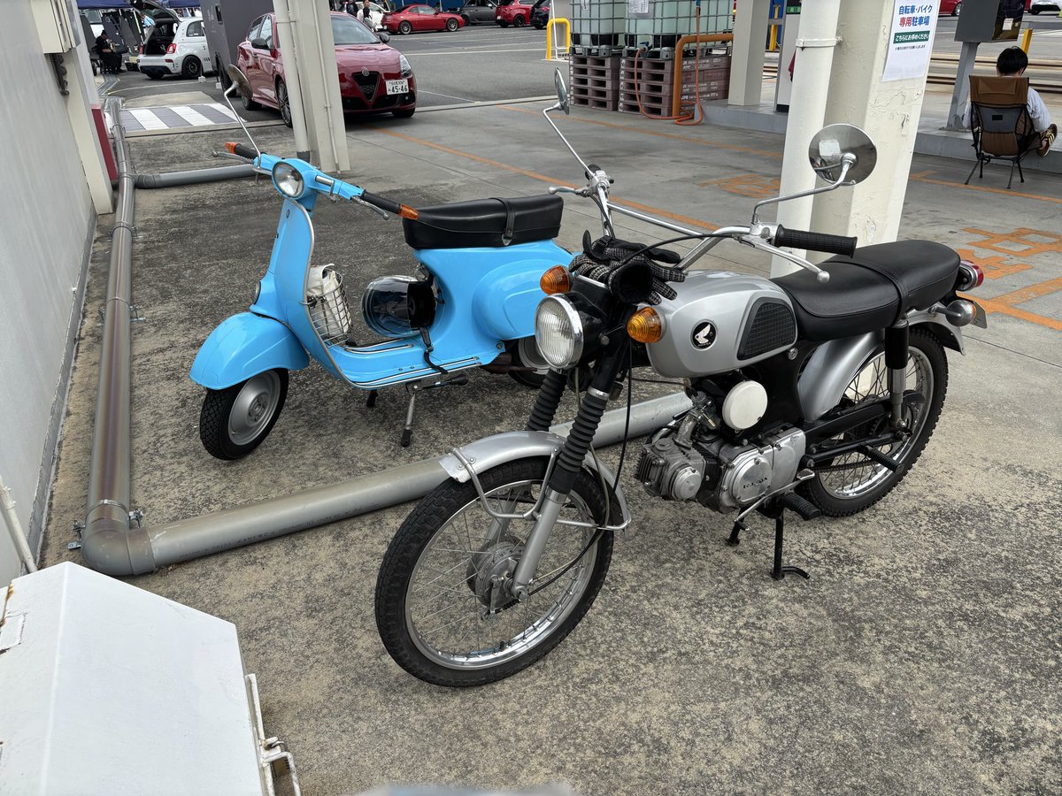 usagi_6800's tweet photo. 久々にCL90でうろうろしてバッテリー充電、雨降る前に帰宅。 https://t.co/qlgMDC242c