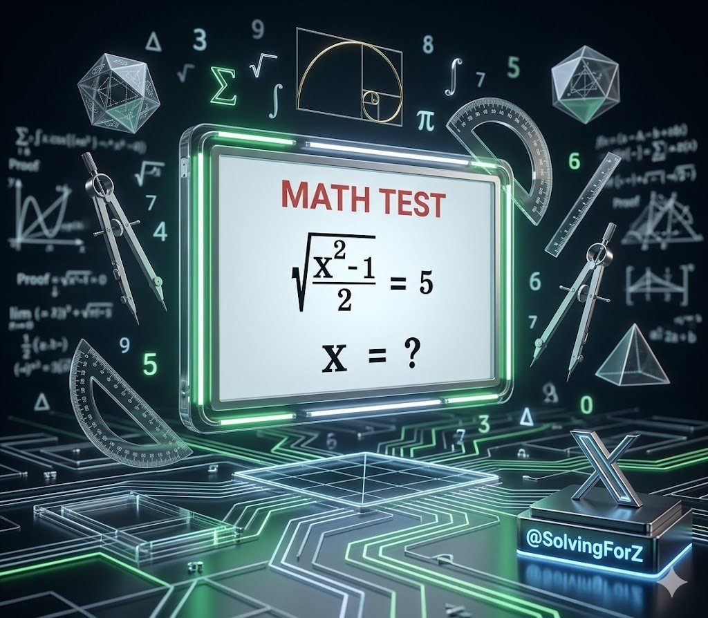 SolvingForZ's tweet image. Math Test 🤯 comment your answer 💯

#math #maths #mathematics #mathtest #mathquiz #physics #learn #learning #study #education #algebra #calculus #numbers #school #college