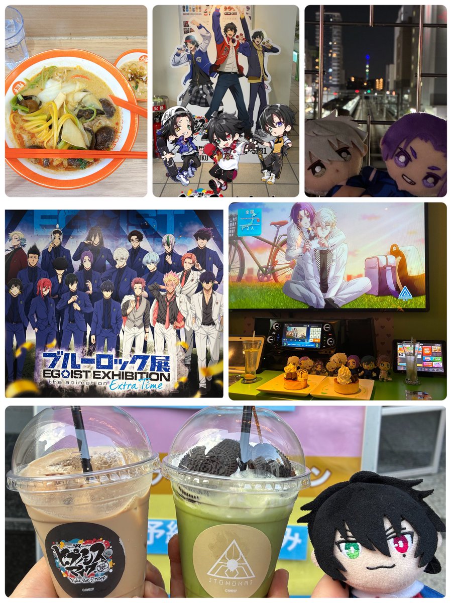 展見てスタンプラリーして夜景みて歌って食べて飲んでオタク大忙し！！た〜のしい〜😄♪♪♪