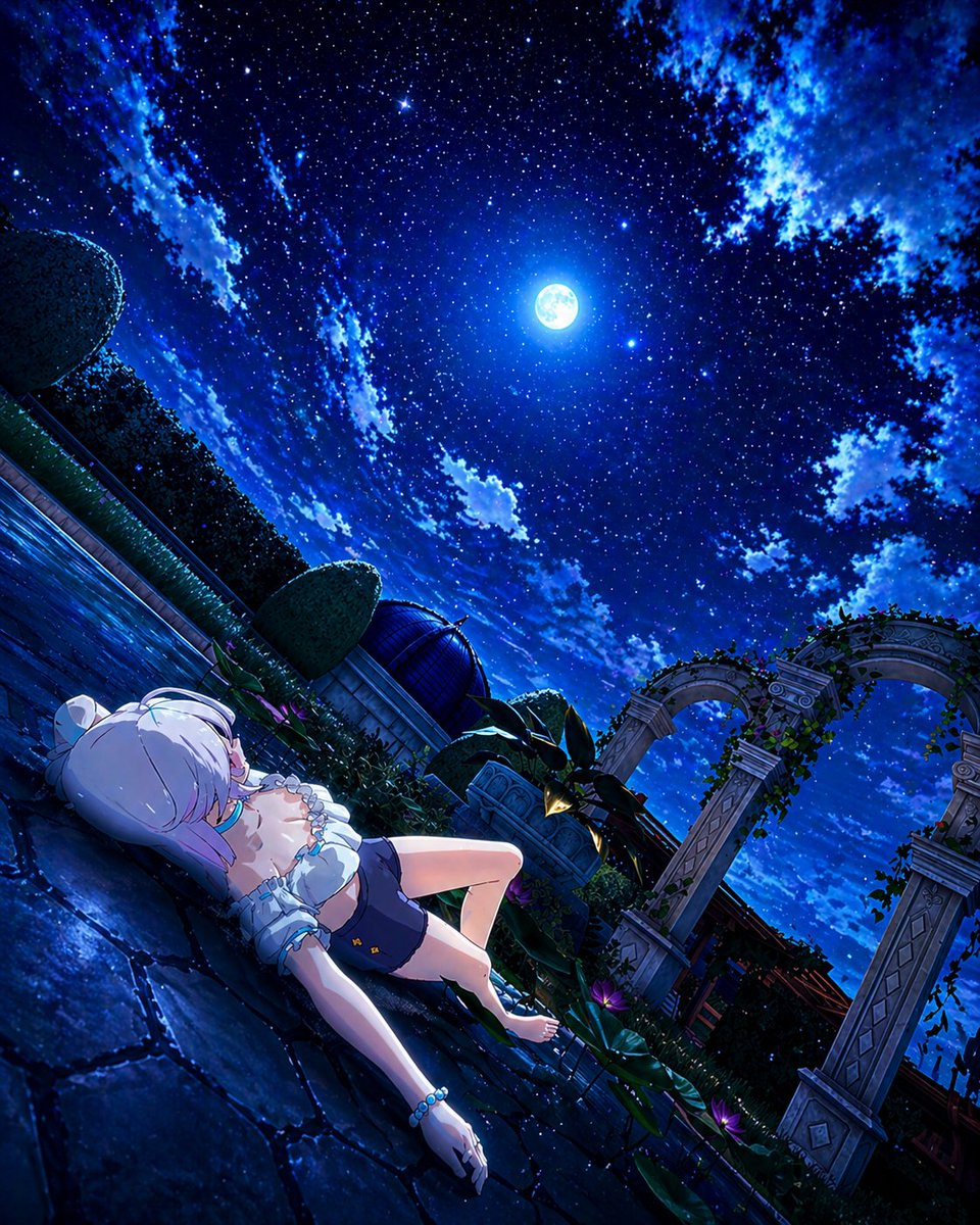 静かな夜に、月だけがそっと見守ってる🌙✨

(旅のせいで、もう足が動かない…🌙💤)

#スタレゾ #BPSR #スタレゾSS