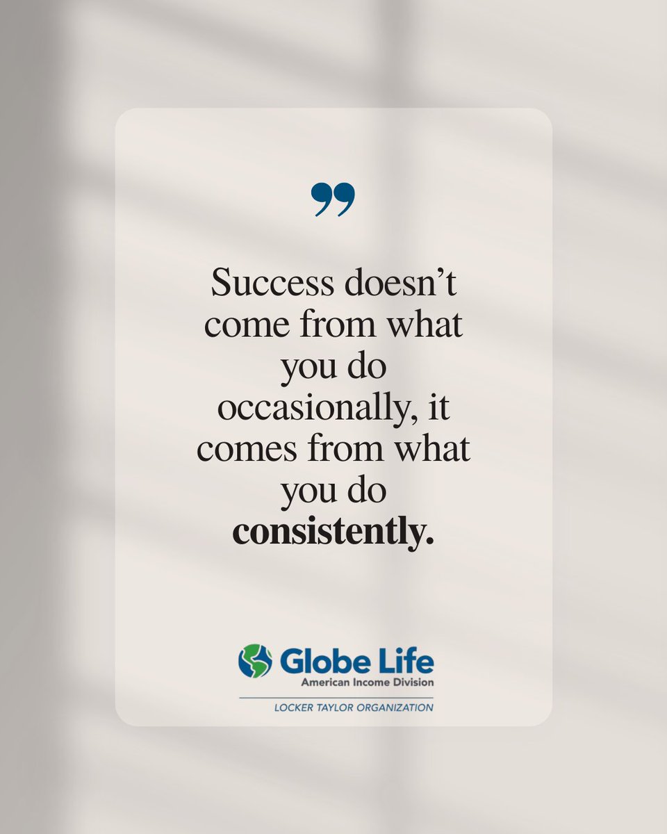 LockerTaylorOrg's tweet photo. ✨ Monday Motivation ✨
#LockerTaylorOrg #MotivationalMonday #GlobeLifeStyle #OpportunityUnlimited https://t.co/RAR8JJpxB0
