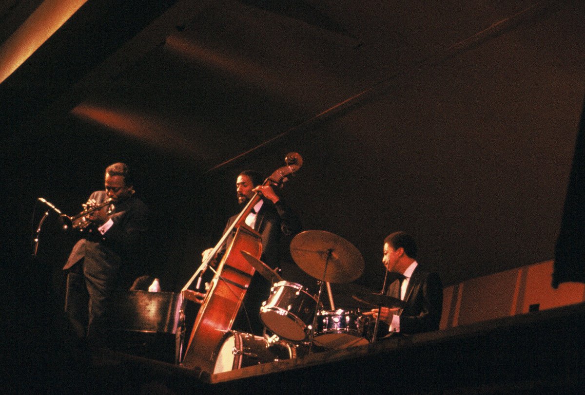 LuizSantosMusic's tweet image. Tony Williams performing with the Miles Davis Quartet at the Monterey Jazz Festival in September of 1963. Photos by K. Abe. #jazz #art #jazzlegends