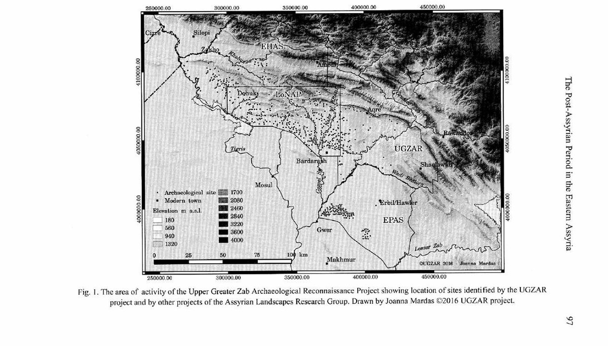RobPutrus's tweet photo. "Survey data LoNAP shows 135+ Post-imperial Assyrian settlements located in places where villages existed during the Neo-Assyrian period, the Assyrians have continued old ways of living, and their traditions surviving down to later Christian times." - Prof. Rafal Kolinski, 2018. https://t.co/nS1VAu5SDO