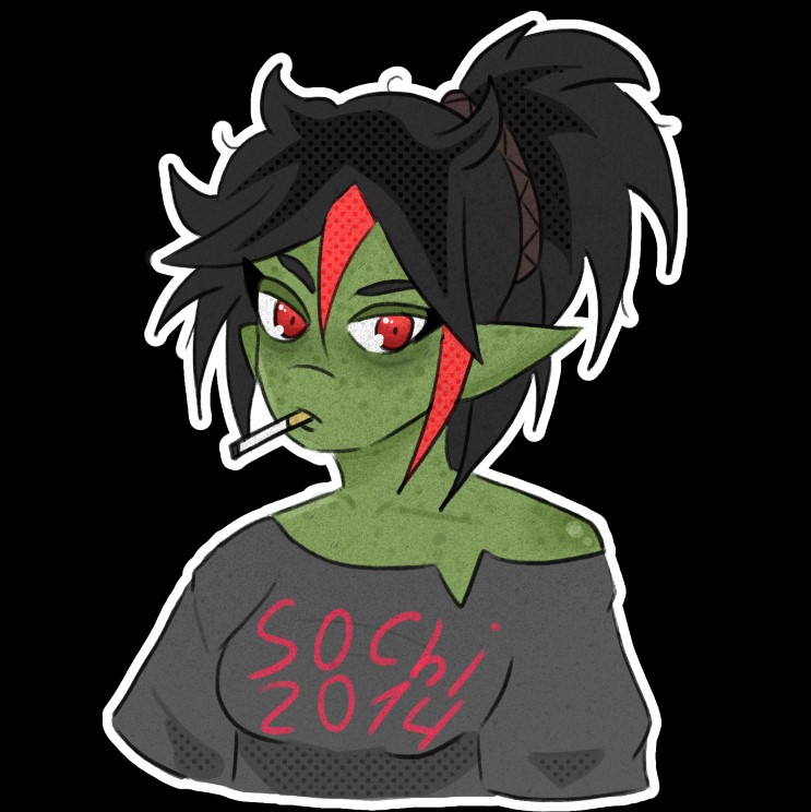 det33392638's tweet image. #drawing #goblin