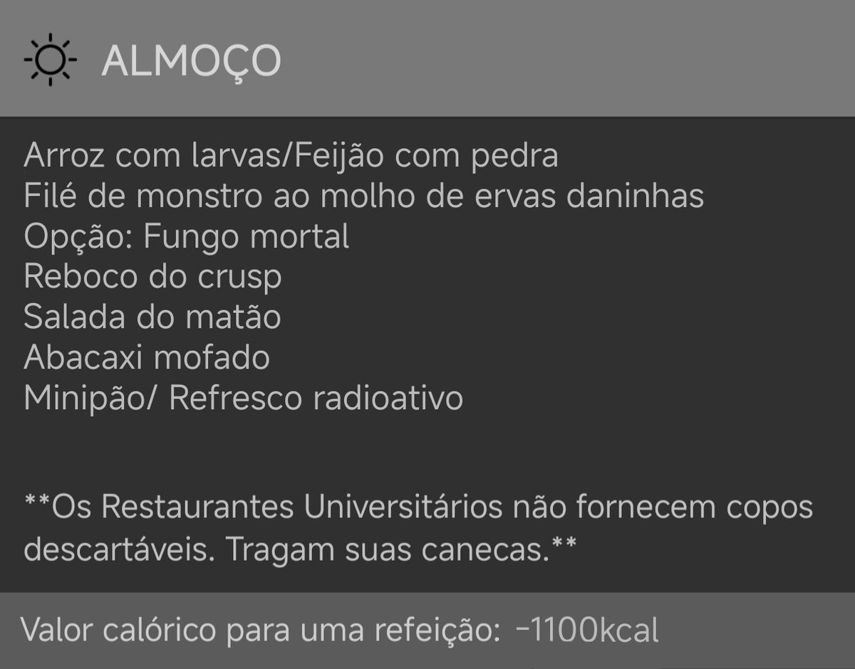 frankensteenol's tweet photo. agora toda comida q estraga aqui em casa minha mãe fala q é da usp 🤡 https://t.co/NILg1C8W6F