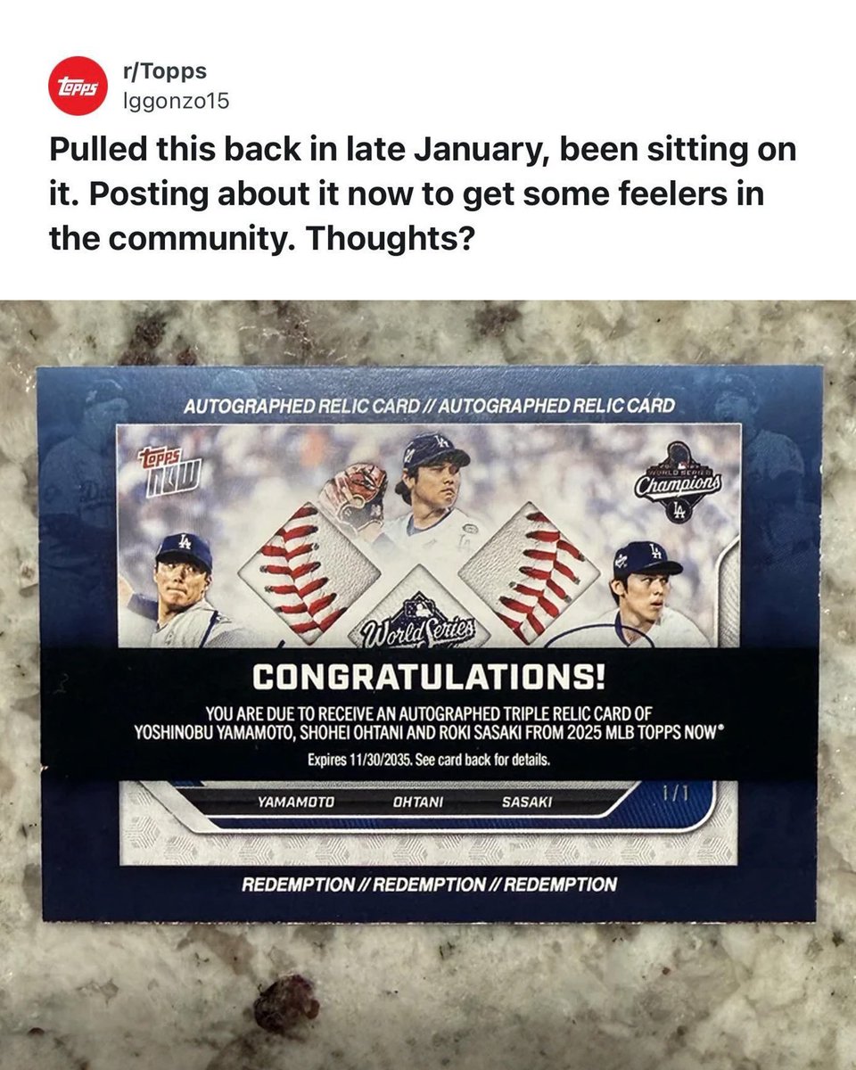 Topps tweet media