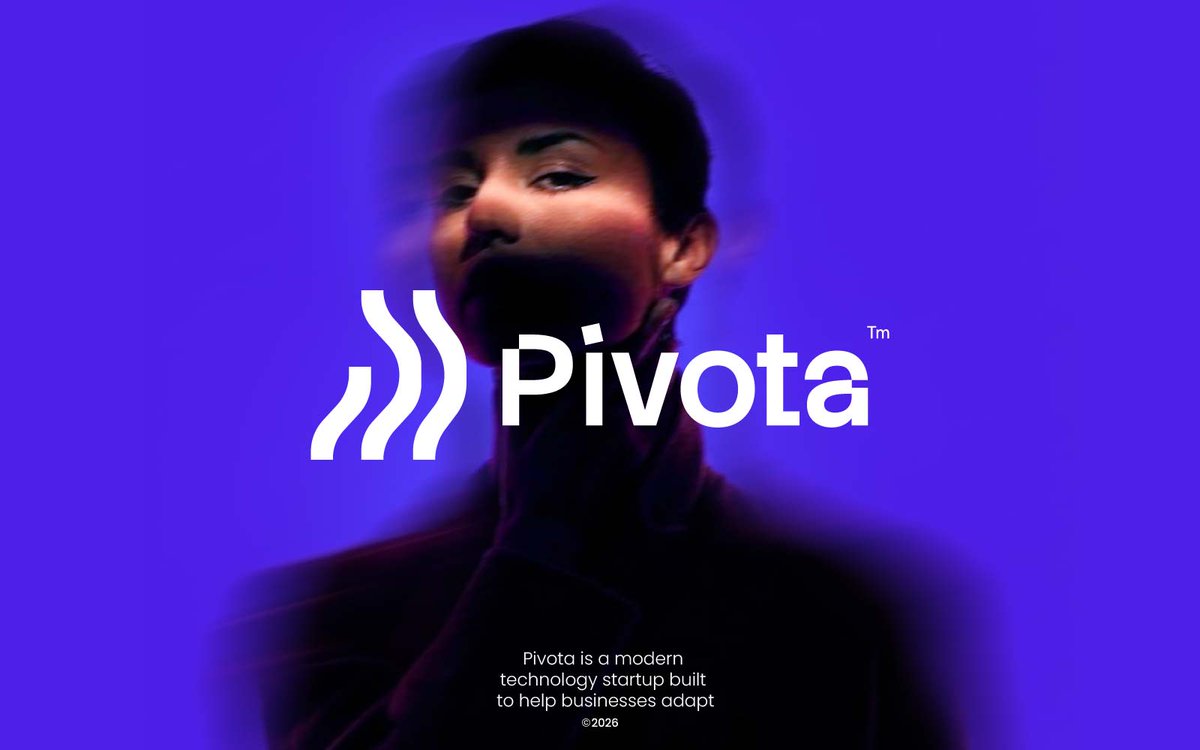 exo_infusio's tweet image. Pivota is a modern technology &amp;amp; digital solutions startup focused on helping businesses adapt, grow and succeed in a fast changing world.

Built for change Designed for growth.
#Pivota #StartupBrand #TechStartup #DigitalTransformation #Innovation #BusinessGrowth #Automation