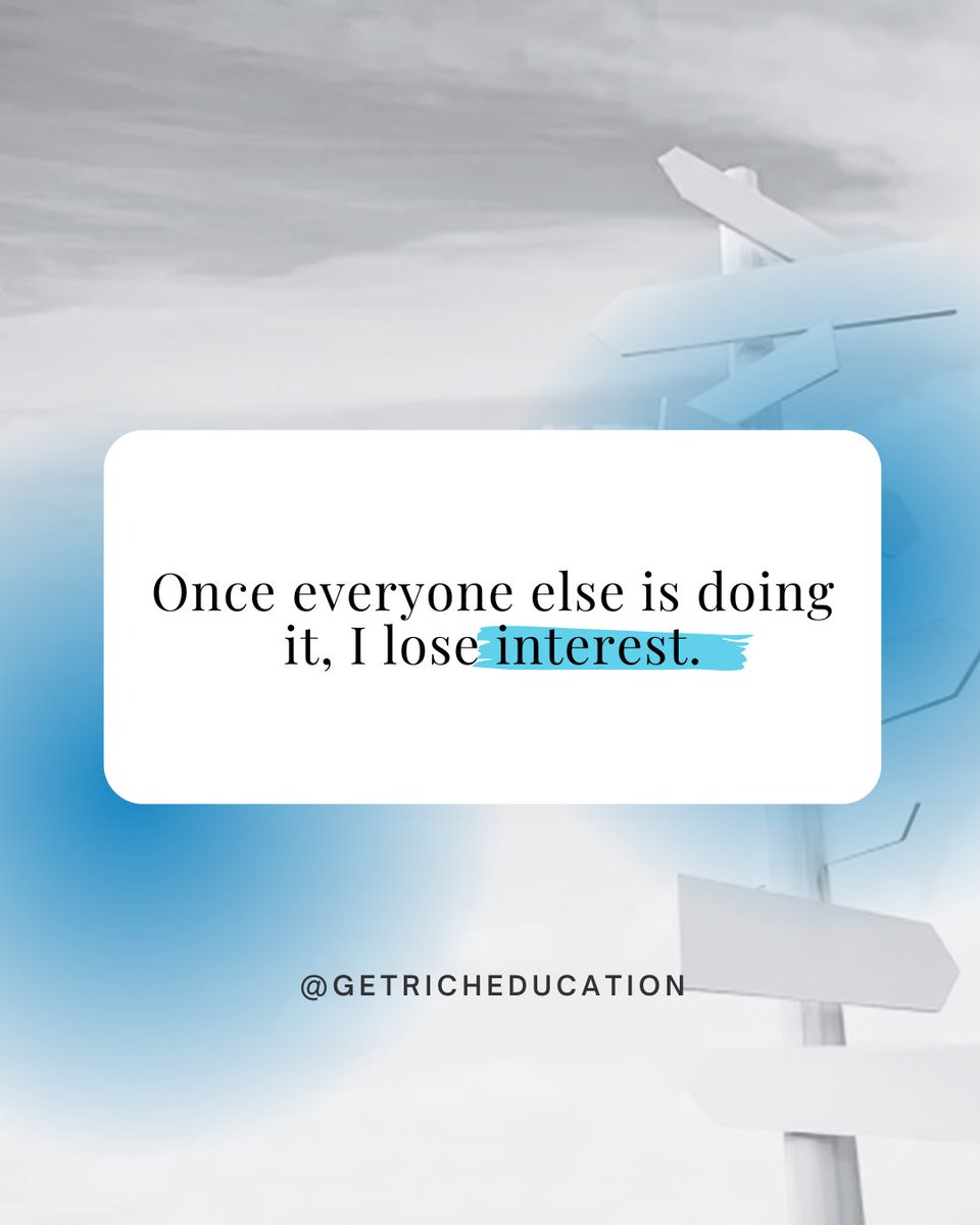 "When the crowd follows, I take my own path." 

I'm writing more about this topic in our newsletter.

Are you subscribed? You can sign up for free by clicking the link in bio.⁠

#Individuality #KeithWeinhold