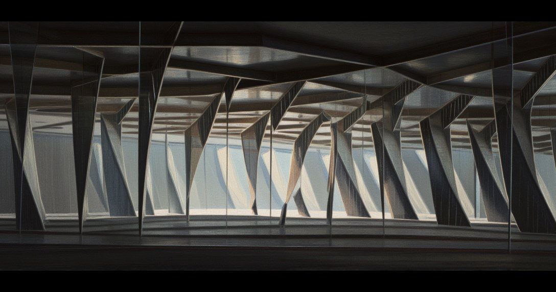 phiarch_'s tweet image. Geometric shadows dance across sleek surfaces, reflecting light and creating a serene, modern symphony. #architecture #modern #lightandshadow