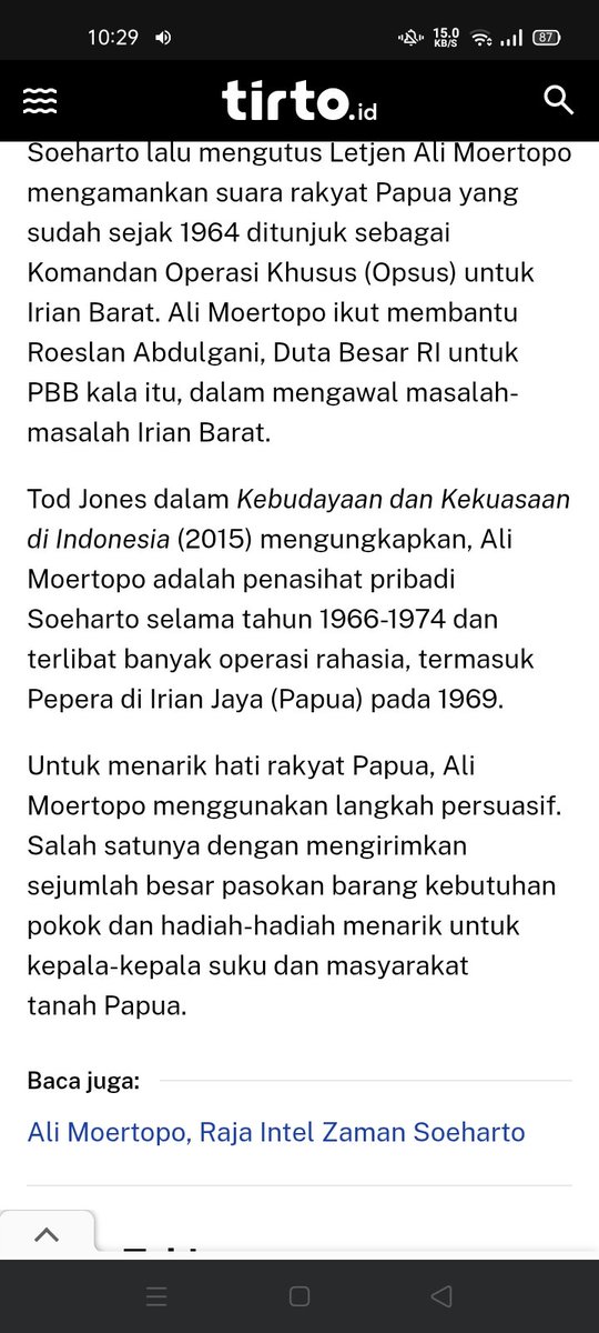 Pasca genosida 65, Soeharto terbitkan UU Penanaman Modal Asing (1967)

Disusul pemberian Kontrak Karya Freeport di Papua. Dua tahun sebelum referendum Pepera 1969 

Maka rezim Soeharto buat operasi khusus buat amankan bisnis Freeport dengan mangakali Pepera agar Papua gabung NKRI