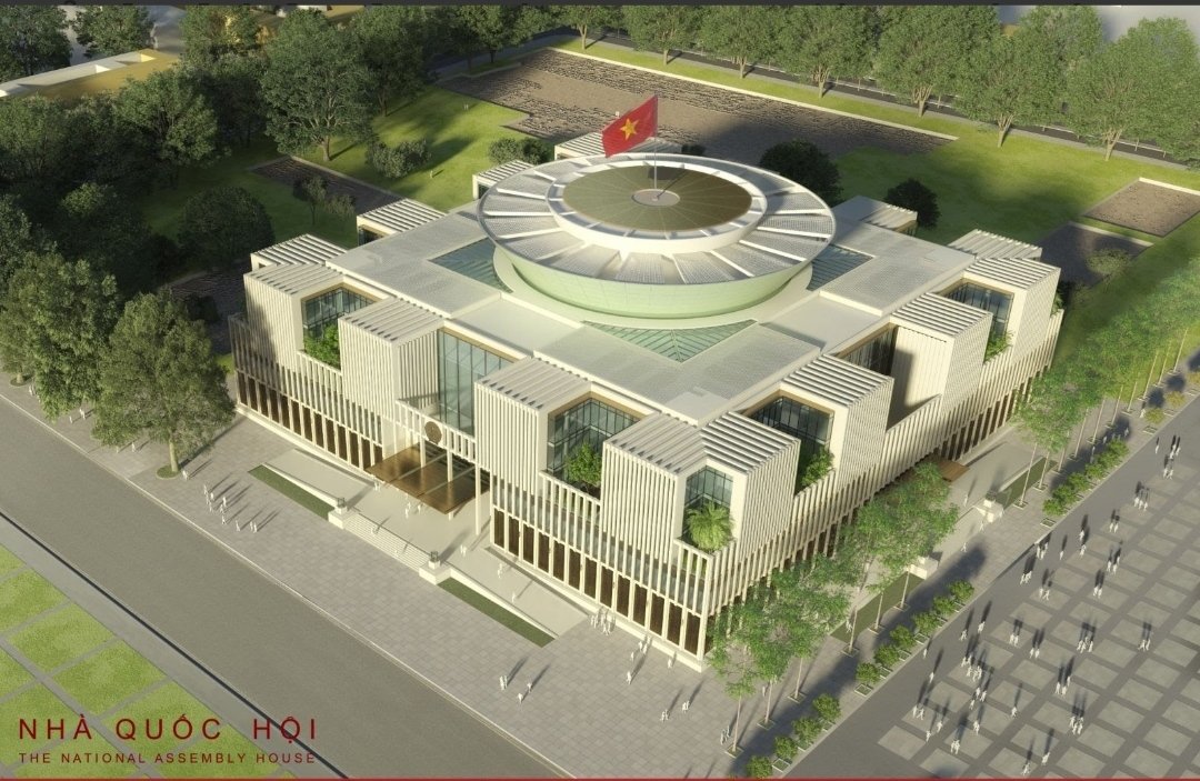 ducdinhhuy's tweet image. A visit to the Vietnam National Assembly Building! 🇻🇳

The architecture draws from the ancient Vietnamese legend of "Banh Chung and Banh Day". The square Banh Chung symbolizes Earth (the Mother) and the round Banh Day represents the Sun (the Father).

#Vietnam #NationalAssembly