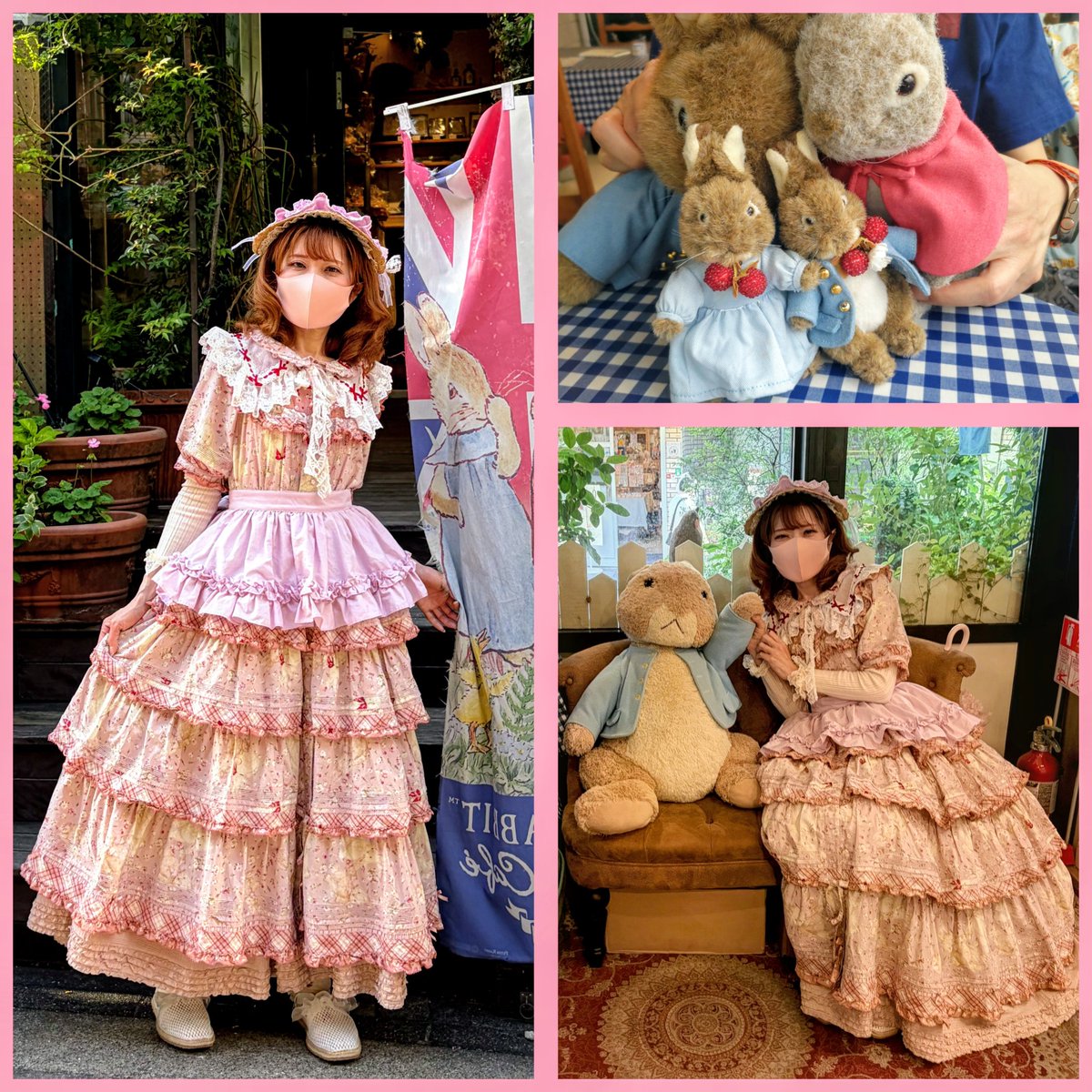 ピーターラビットカフェ🐰🫖 店員さんがお洋服メチャ褒めてくれたので