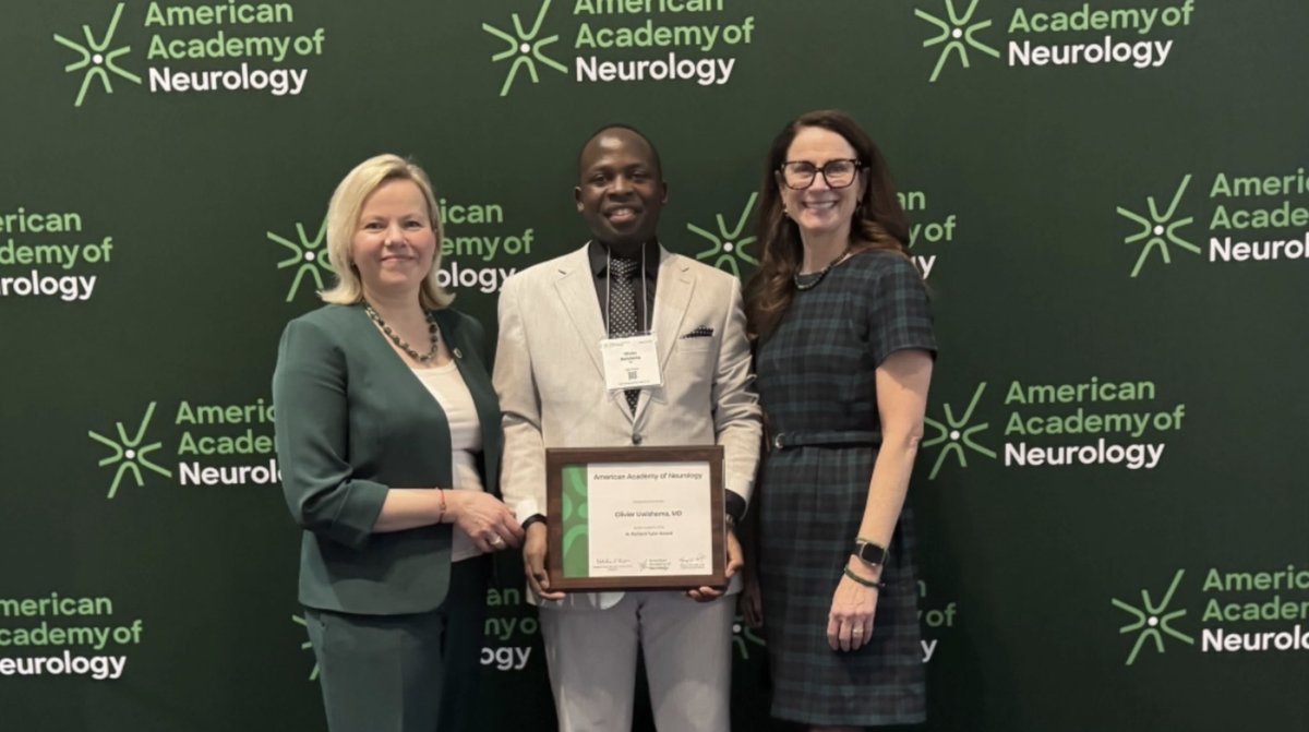 Imvaho_Nshya's tweet photo. Umunyarwanda Dr Olivier Uwishema, yahawe igihembo n’Ishuri Rikuru ry’Ubumenyi ku Rwungano rw’Imitsi (American Academy of Neurology/ AAN) rimushimira umusnzu atanga mu bushakatsi n’ubuvuzi mu birebana n’urwungano rw’imitsi (neurology). 

Inkuru irambuye👇
➡️:https://t.co/6C00yibuLJ