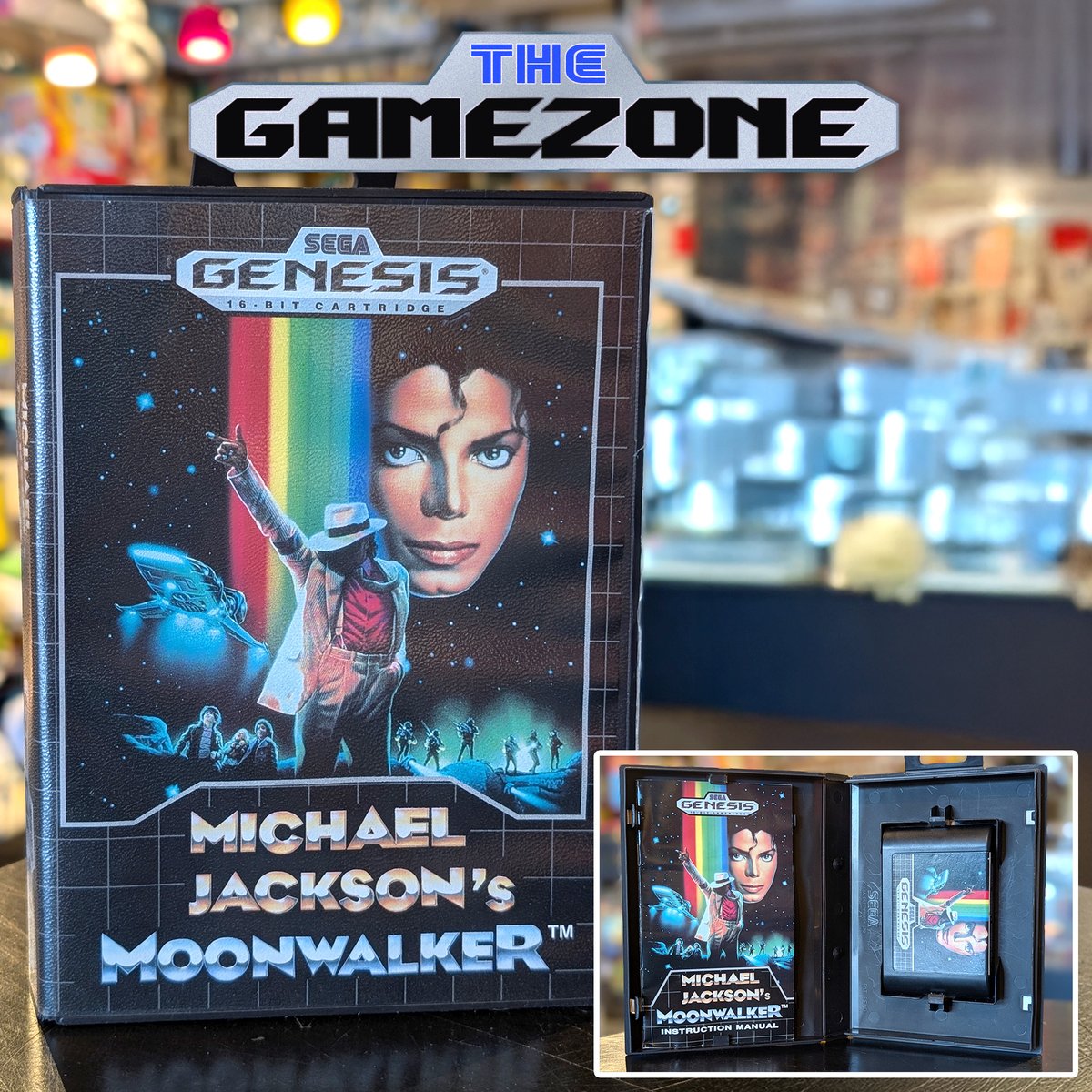 TheGameZoneGZ's tweet image. TJI! Michael Jackson’s Moonwalker complete in box for Sega Genesis just landed.

#SegaGenesis #RetroGaming #TheGameZone #HillsdaleNJ