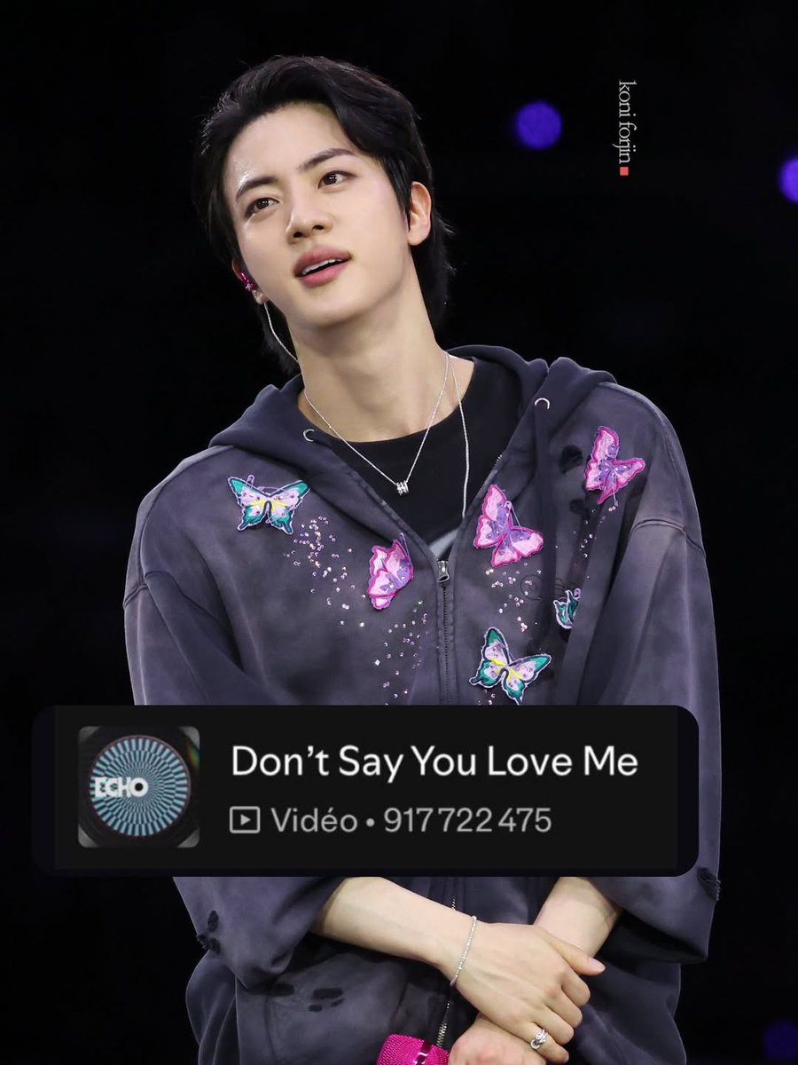 Jhessybts7's tweet photo. 🚨Vamos mostrar o poder do fandom e fazer "Don't Say You Love Me"  bater 1B?  Falta muito pouco.

Playlists ativa, foco total 📈❤️‍🔥
https://t.co/66NCC5VQA7

https://t.co/gpSY5N4Xyr

#jin #bts #kimseokjin #seokjin #fyp https://t.co/BAUMxZM3Nh