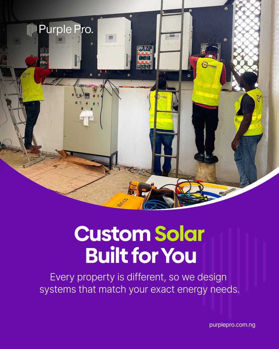 No two homes are the same.
No two businesses use power the same way.

So why settle for a generic solution?

We design systems tailored to your needs — not guesses.

👉 Let’s build yours. DM us now or contact us today.