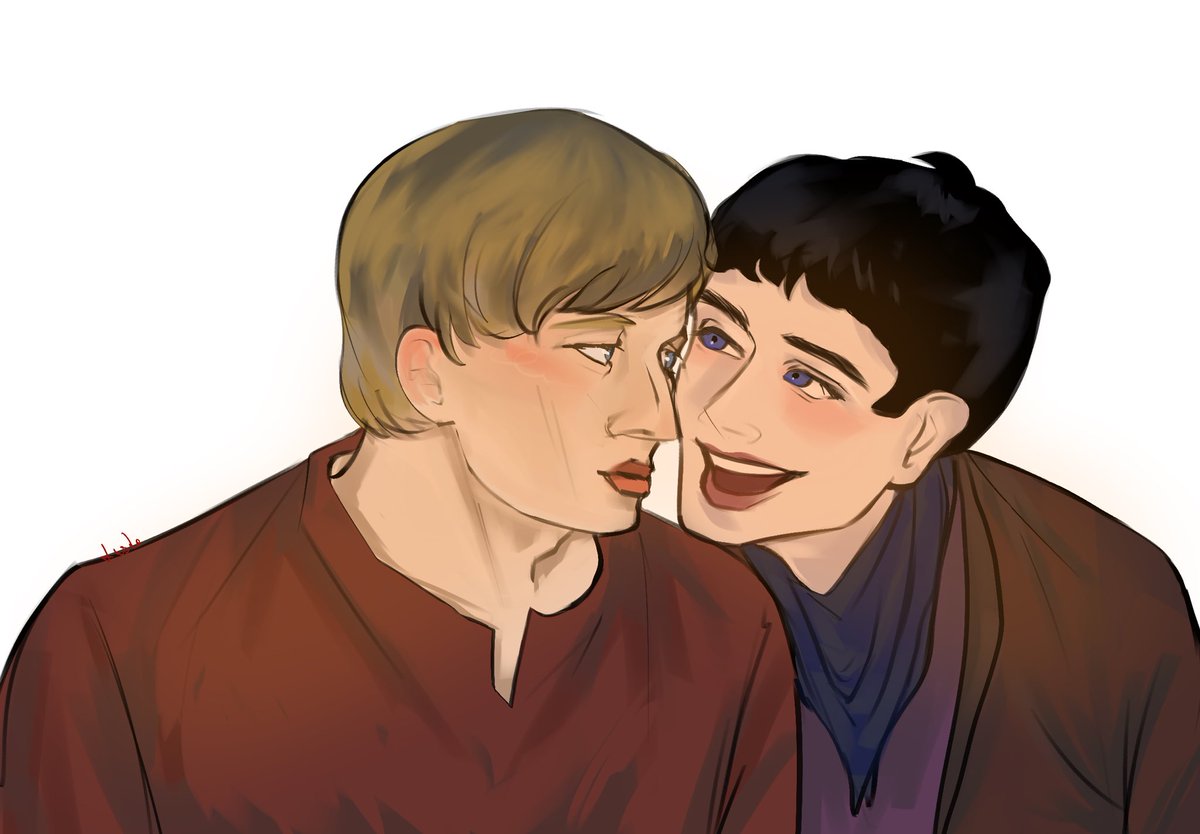 tushamoa's tweet photo. Whispering 
#merthur https://t.co/rYZArLWQ3u