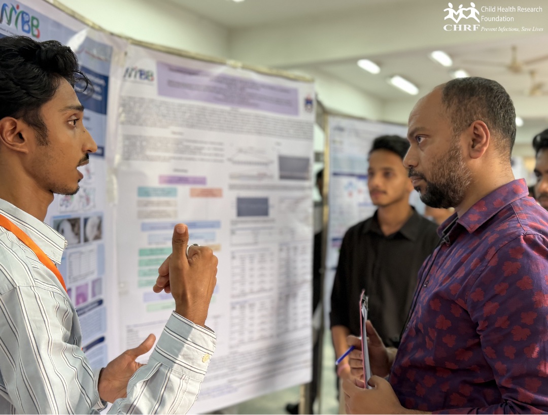 chrfbd's tweet photo. CHRF was honored to participate in the 6th International Young Biotechnologists Congress 2026 & Future Biotechnologists Summit 2026, hosted by the Network of Young Biotechnologists of Bangladesh (NYBB) at the University of Dhaka on 25 April 2026, with a shared vision of advancing biotechnology for sustainable development in Bangladesh.

Dr. Arif Mohammad Tanmoy, Associate Scientist at CHRF, delivered a compelling presentation highlighting CHRF’s work in infectious disease research and its efforts to empower aspiring scientists. He, alongside Mr. Nahid Shohan, Senior Research Officer at CHRF, served as judges in the poster presentation segment, where young researchers presented innovative ideas shaping the future of biotechnology.

It was a truly inspiring event that brought together passionate young minds from across the country and we are grateful to have been part of an event that celebrates collaboration and inspires the next generation of biotechnologists!