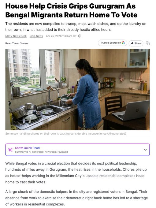 mnkumar49's tweet photo. @sagarikaghose Thirty‑seven years of CPM rule and 15 of TMC rule under your favourite leader — is this truly the legacy? If you have the courage, speak the truth. If not, stop indulging in gutter‑level rhetoric. The erosion of values is evident; continued noise will not hide it. https://t.co/T1VYvKaevz