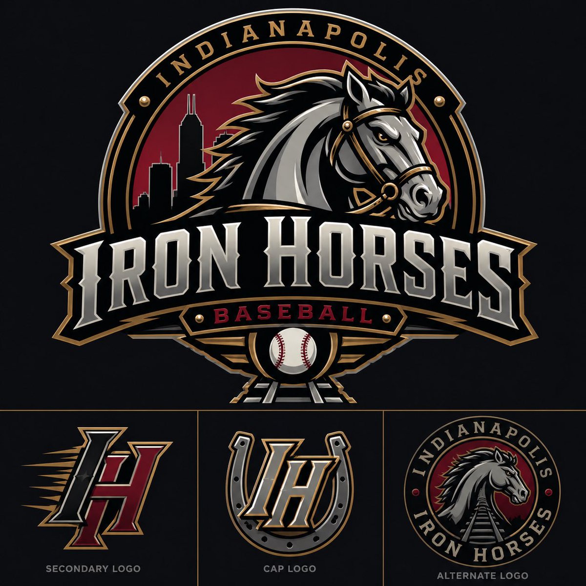 Purduetito's tweet photo. I made this ai image and it should be a new Indiana MLB team https://t.co/X4T7EaYDI9