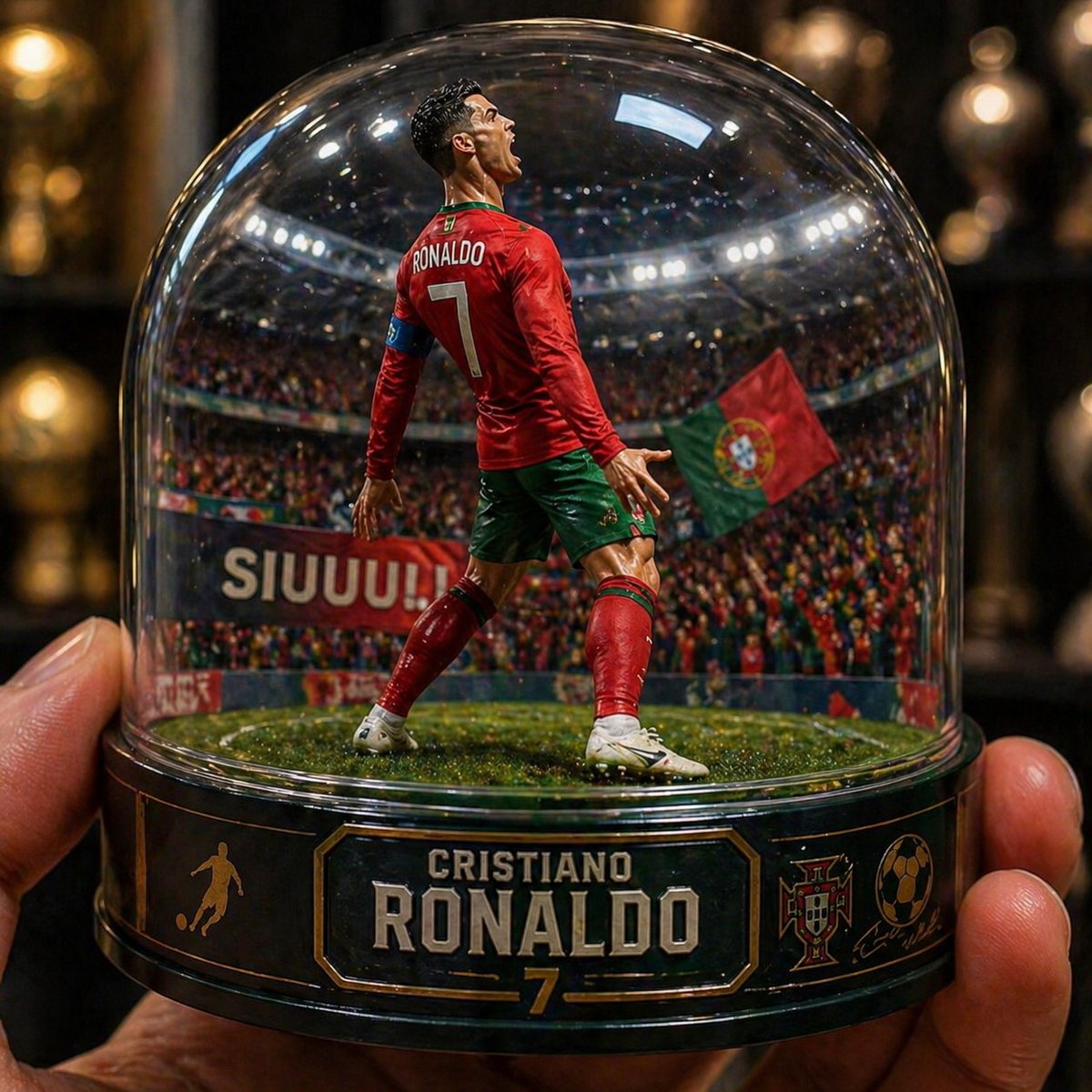 Cristiano Ronaldo Gashapon Diorama 'Siuuu' Capsule Scene