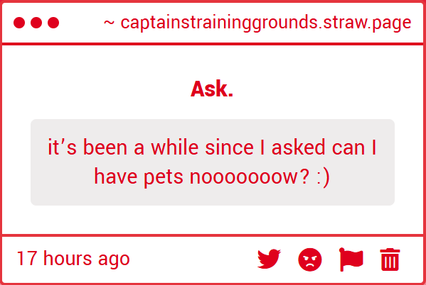 CaptainRenekton's tweet photo. Do I look like someone who pets people?

𝐍𝐨. https://t.co/oklBQcj5kS